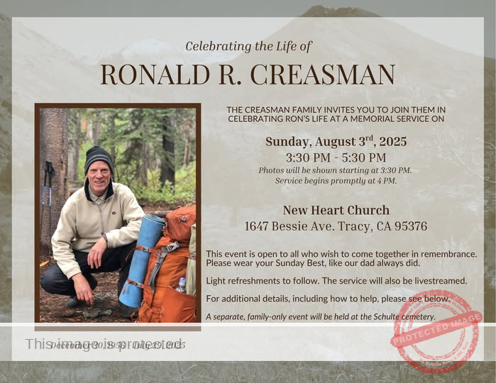 Ron Creasman, Beloved Tracy Resident and Faithful Shepherd, Passes Away After Battle with Cancer