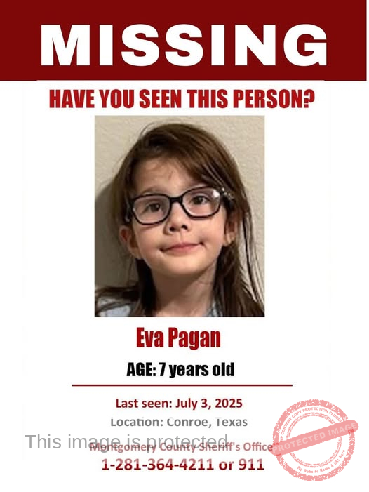 Urgent Search for 7-Year-Old Eva Pagan Missing from Conroe, Texas