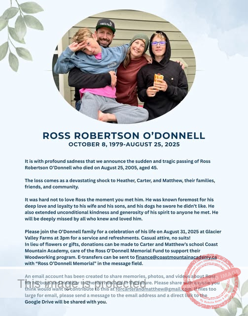 Ross O’Donnell, Cherished Husband, Father, and Friend, Dies in Motorcycle Accident