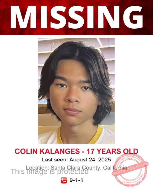 Missing Teen Alert: 17-Year-Old Colin Kalanges Reported Missing in San Jose, California