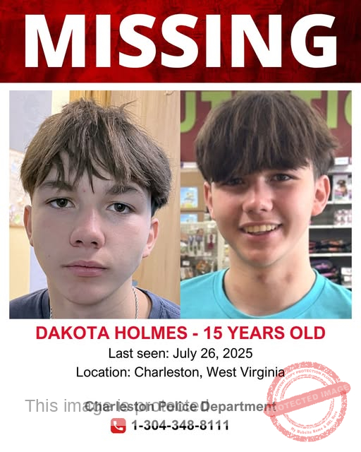 Help Find 15-Year-Old Dakota Holmes Missing From Charleston, West Virginia