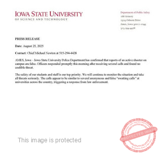 Iowa State University Lockdown Triggered by False Active Shooter Report: A Community’s Fear and Relief