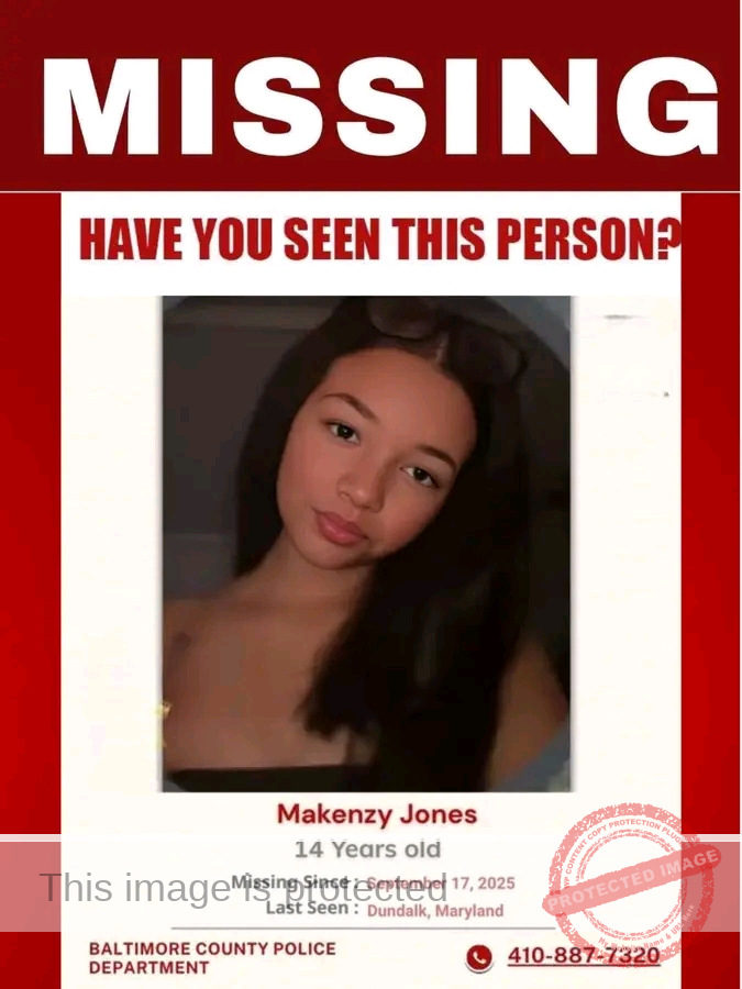 Baltimore County Police Searching for Critically Missing 14-Year-Old Makenzy Jones