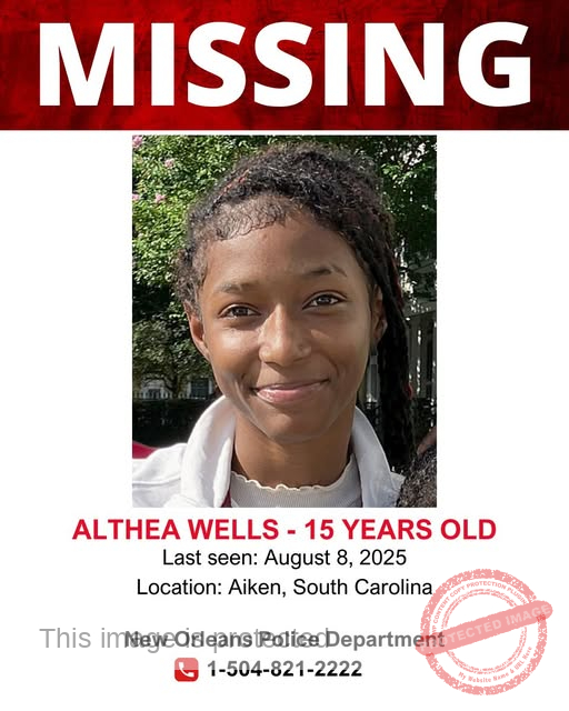 Missing Person Alert: 15-Year-Old Althea Wells from New Orleans, LA
