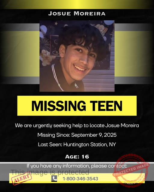 MISSING TEEN ALERT – HUNTINGTON STATION, NEW YORK