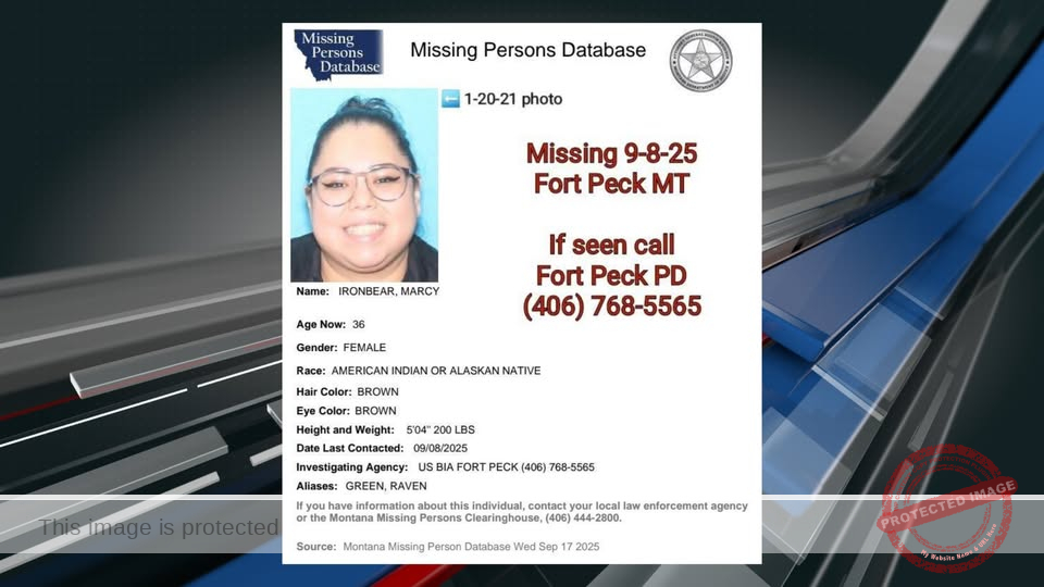 36-Year-Old Marcy Ironbear Reported Missing from Fort Peck Reservation
