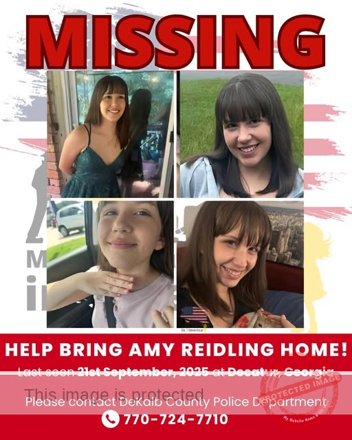Missing Teen Alert: 14-Year-Old Amy Reidling Vanishes from Decatur, Georgia