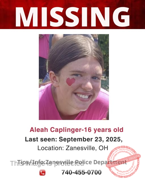 MISSING: 16-Year-Old Aleah Caplinger Last Seen in Zanesville, Ohio