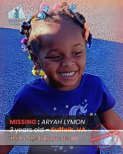 URGENT: Missing 3-Year-Old Aryah Lymon and Family in Suffolk, VA