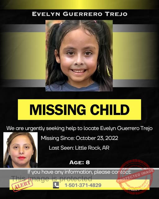 8-Year-Old Evelyn Guerrero Trejo Still Missing With Her Mom