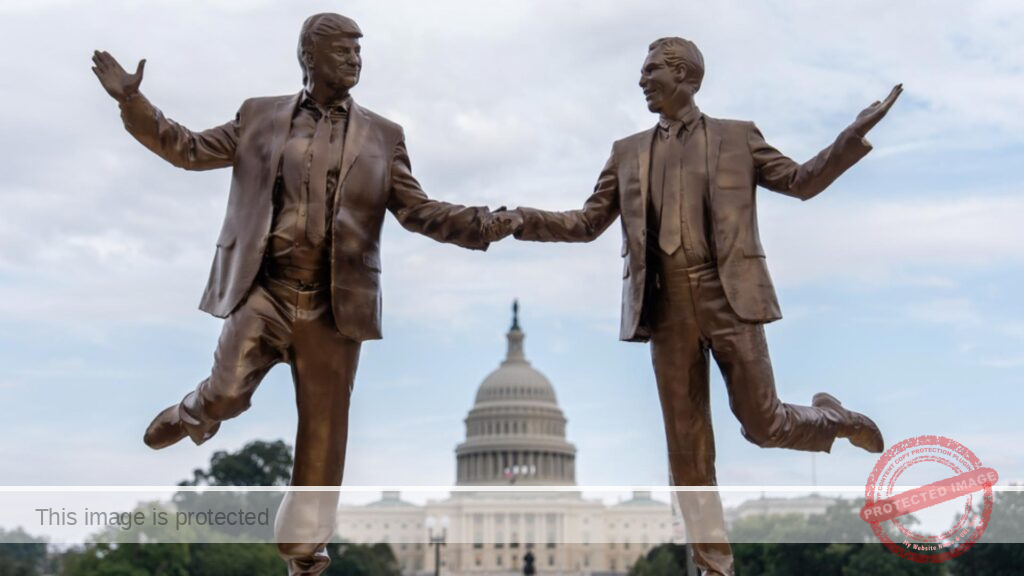 Controversial Statue of Trump and Epstein Sparks Outrage on National Mall