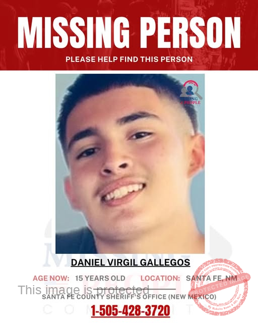 Help Find 15-Year-Old Daniel Virgil Gallegos, Missing Since September 12, 2025, in Santa Fe, New Mexico