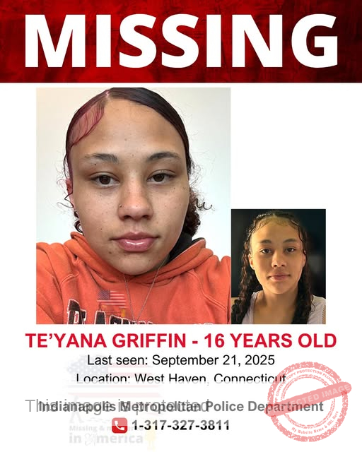 Missing Teen Alert: 16-Year-Old Te’Yana Griffin Missing from Indianapolis, Indiana