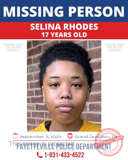 Missing Person Alert: 17-Year-Old Selina Rhodes from Grand Junction, Tennessee