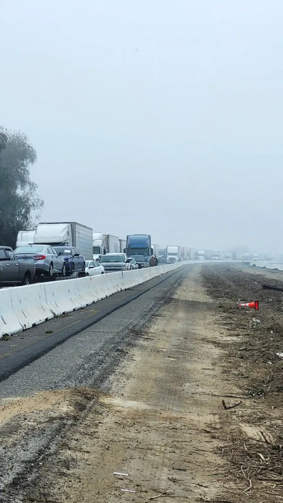 Nearly 60 Vehicles Involved in Massive Pileup on California’s Highway 99 Amid Thick Fog